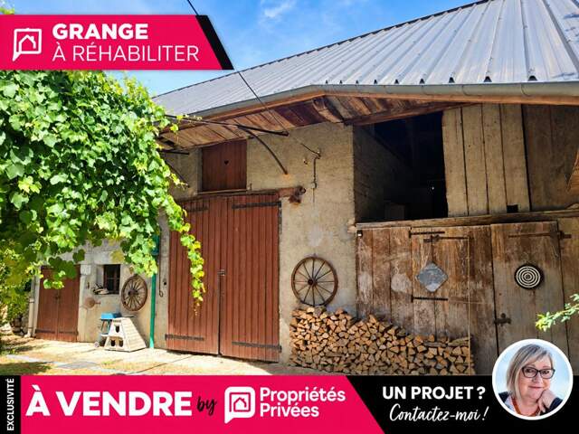 la BIOLLE- 73410, Grange a rehabiliter -  3 pièces, + combles , avec jardin de 190 m2 — photo du bien