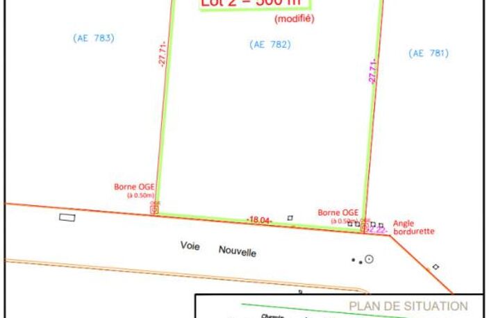 Terrain de 500m² Lot 2 "Jardin des nains" — photo 3