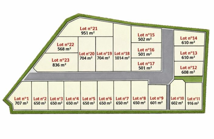 Terrain Valdurenque en lotissement - 707 m2 - Parcelle viabilisée — photo 2