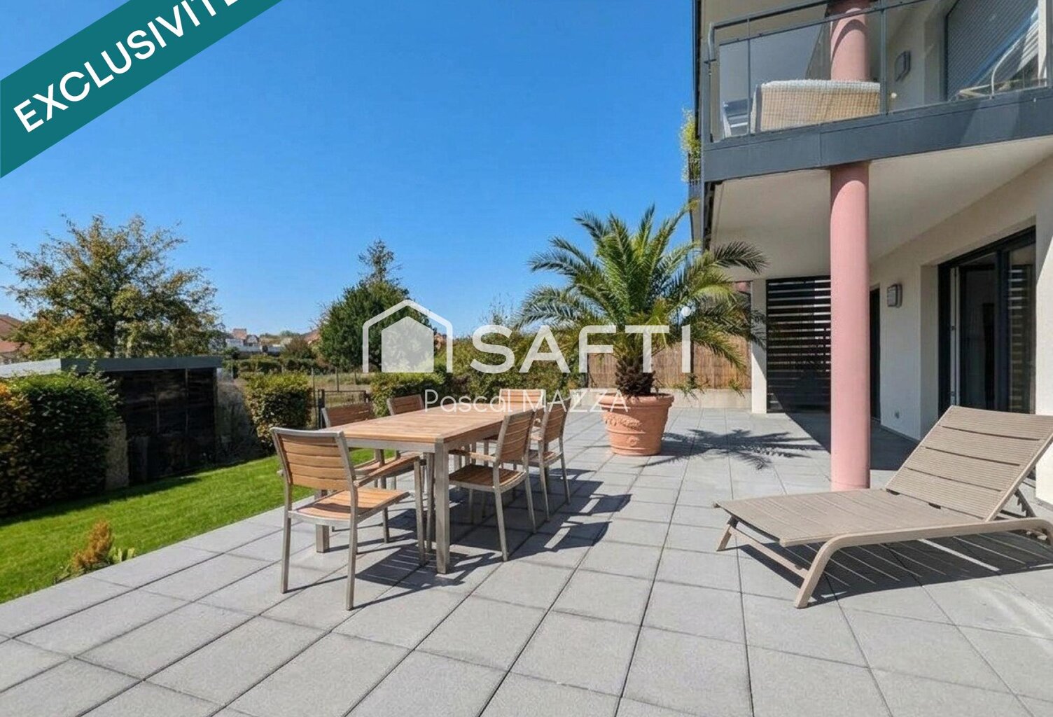 superbe 3p de 66m² avec terrasse de 51m² et jardin de 60m², cave et parking privé — photo 1
