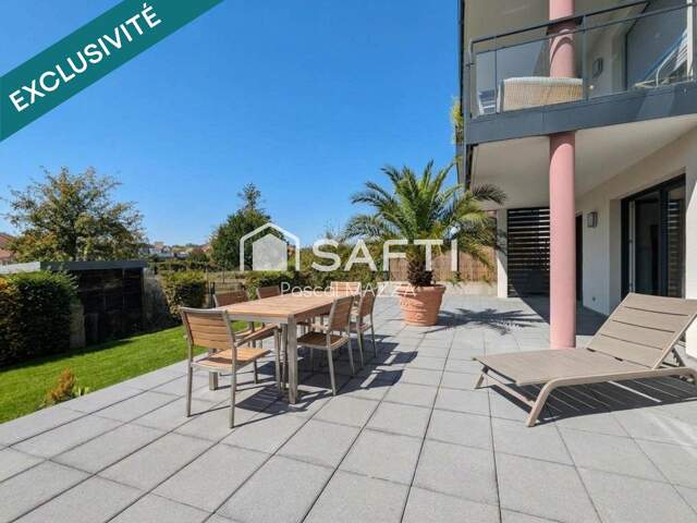 superbe 3p de 66m² avec terrasse de 51m² et jardin de 60m², cave et parking privé — photo du bien