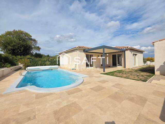 GONFARON - VILLA CONTEMPORAINE 2022, PLAIN-PIED, PISCINE CHAUFFÉE, 3 CHAMBRES, GARAGE — photo du bien