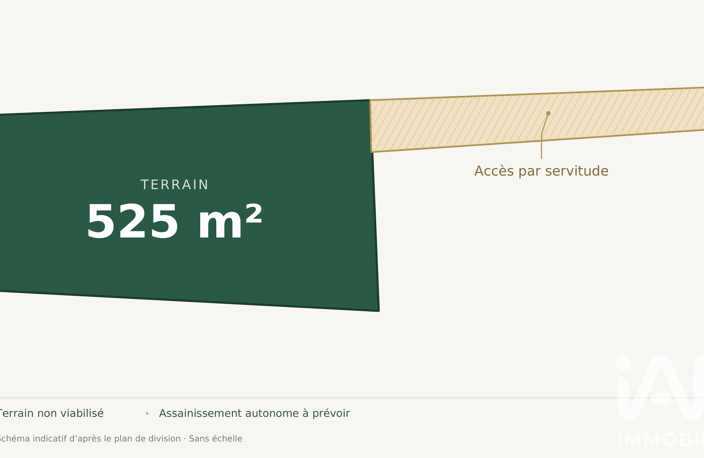 Vente Terrain 525 m&sup2; — photo 2