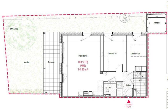 Vente Appartement 3 pièces — photo 2