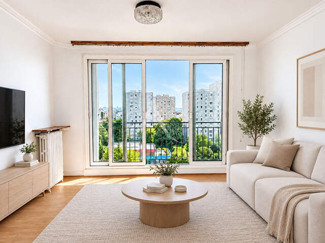 Appartement 3 pièces traversant avec balcon — photo du bien