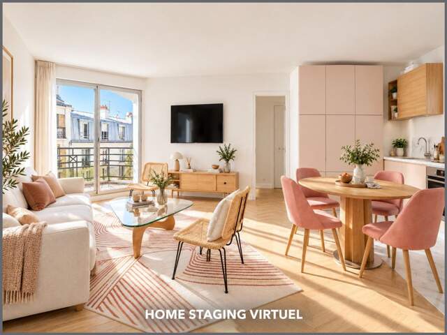 2 pièces avec balcon au 5e avec ascenseur — photo du bien