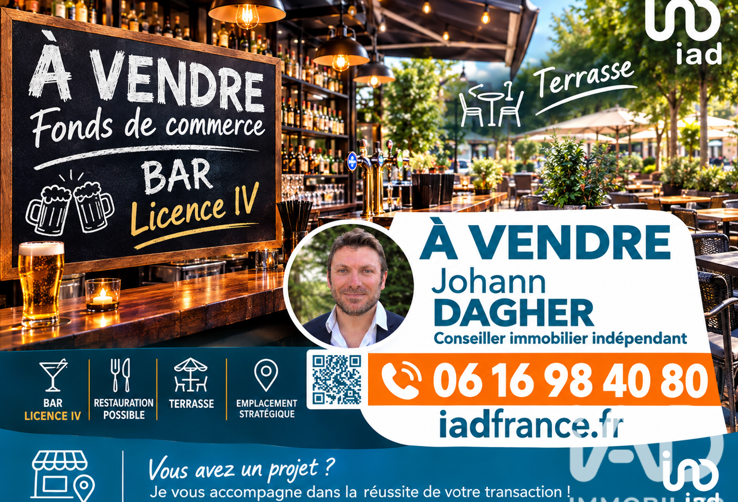 Vente Bar, Brasserie, Tabac 40 m&sup2; — photo 1