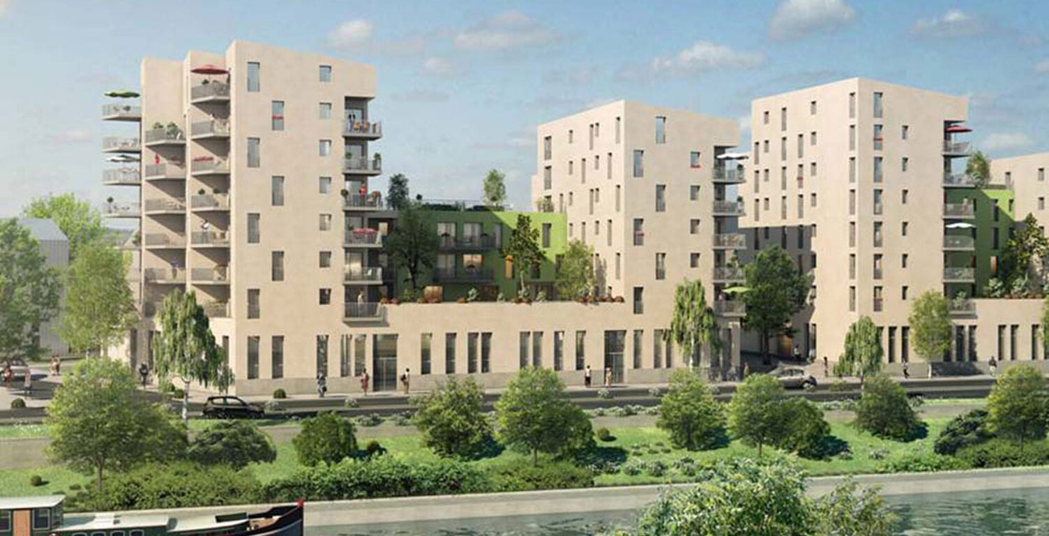 VUE SUR LE CANAL DE L'OURCQ - DERNIERS LOTS 3P AU 5P A SAISIR !! !!  — photo 1