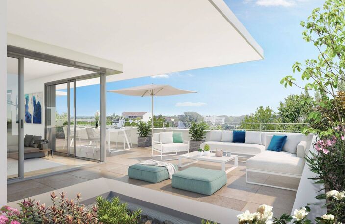 RETOUR DE LOT 4P AU 4E ETAGE AVEC TERRASSE DE 20m² DEJA LIVRE !! !! — photo 2