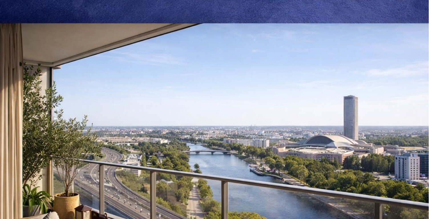  LIVRE T2 NEUF DE 44M² + BALCON 10M² SANS VIS A VIS VUE SEINE A 10 MIN DE LA LIGNE 14 — photo 1