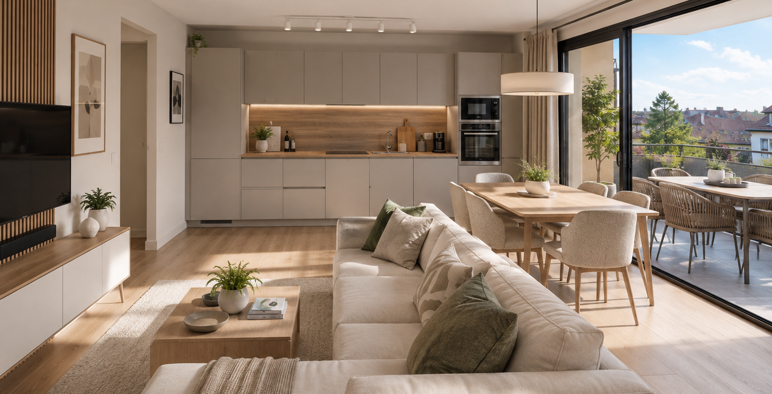  OBERNAI – Grand T4 neuf de 80 m² avec balcon Sud-Est — photo 1