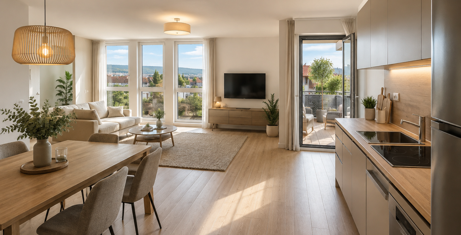 OBERNAI – BEAU 3 PIÈCES NEUF DE 63 M² AVEC BALCON SUD - EST — photo 1
