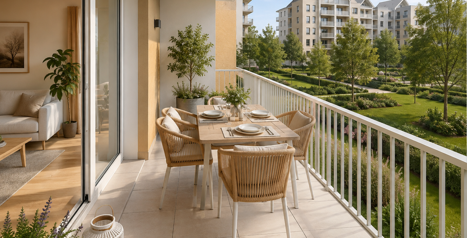 Coup de cœur : T4 neuf avec balcon dans résidence contemporaine — photo 1