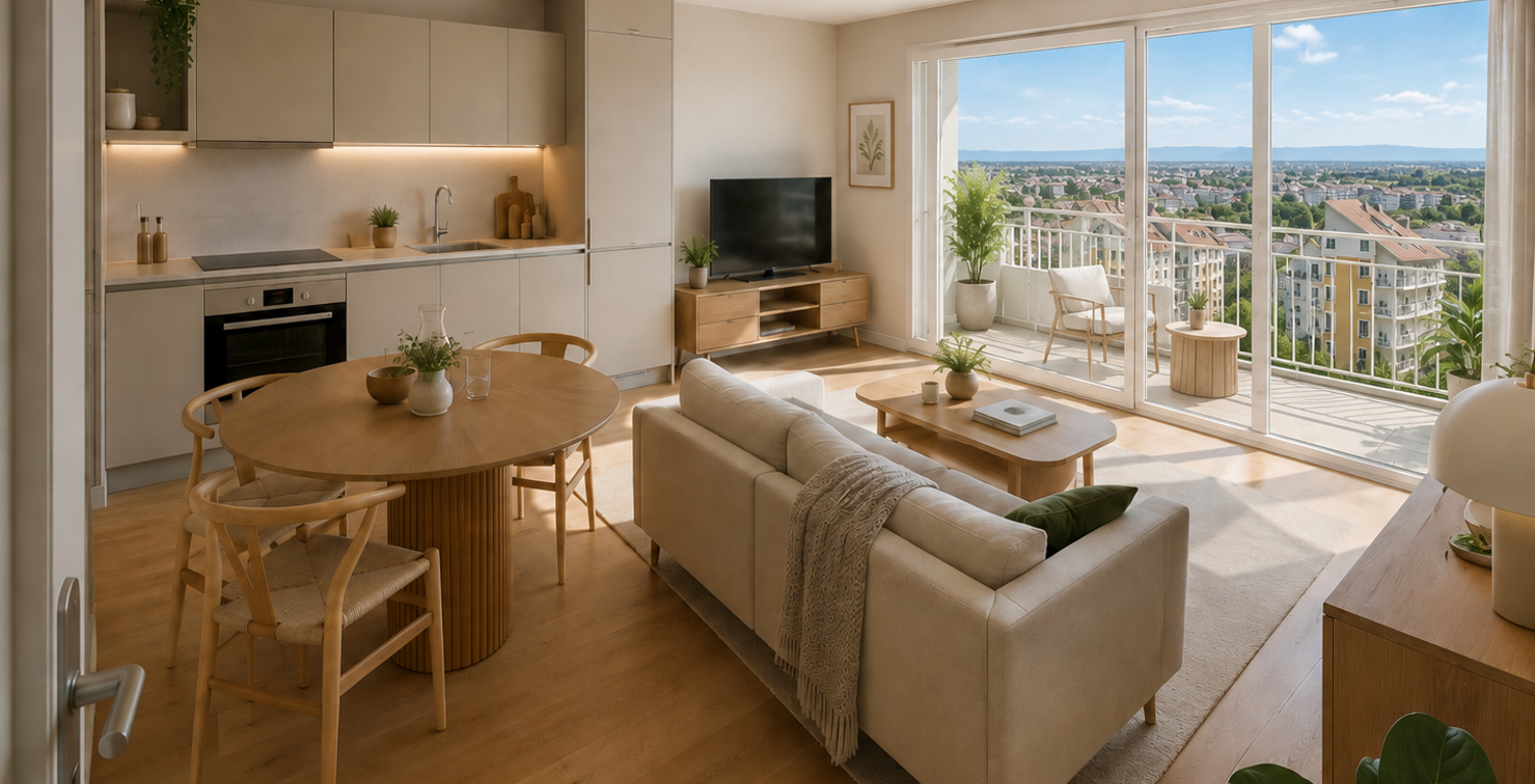 Coup de cœur : T2 neuf avec balcon dans résidence contemporaine — photo 1