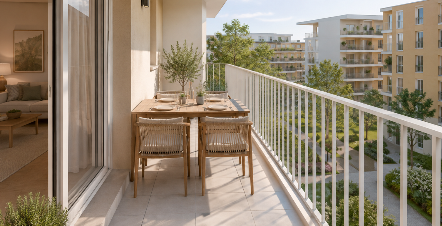 Coup de cœur : T3 neuf avec balcon dans résidence contemporaine — photo 1