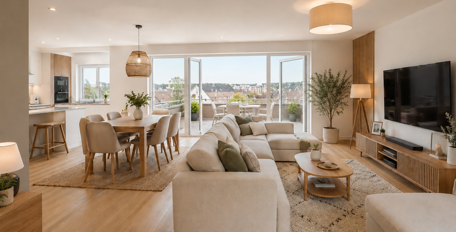 T2  neuf intimiste  à Obernai – Grand séjour DE 25m² — photo 1
