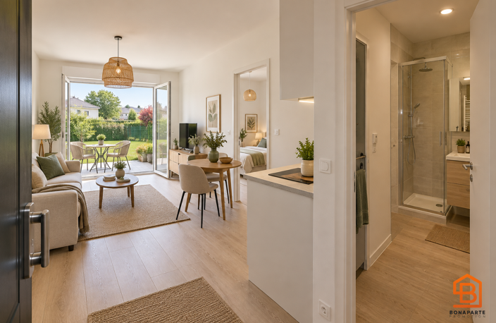 ARGENTEUIL – 2 PIÈCES RDJ OPTIMISÉ AVEC TERRASSE – IDÉAL PREMIER ACHAT — photo 3