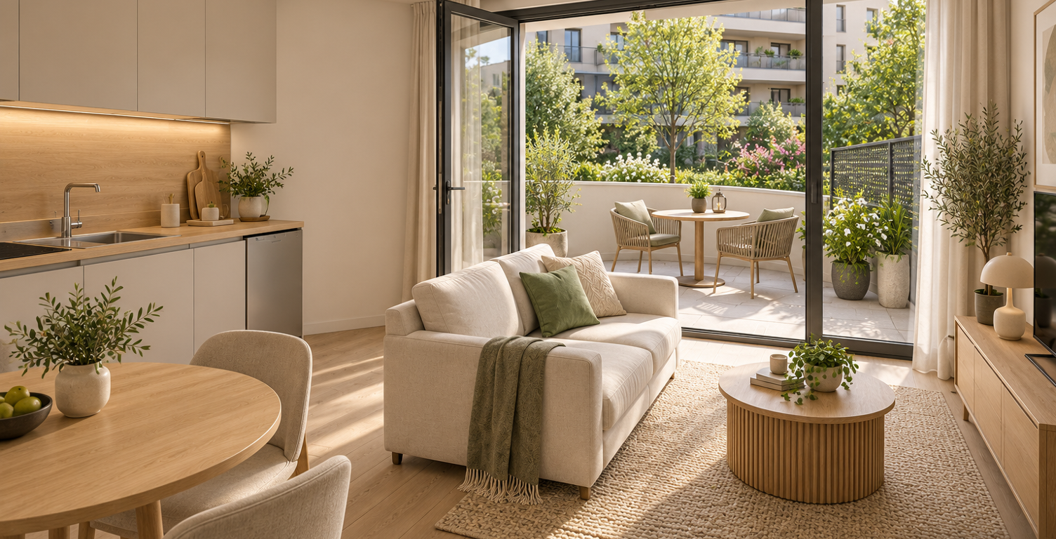 APPARTEMENT 2 PIECES 40M² AVEC BALCON CENTRE VILLE-ACHAT IMMOBILIER NEUF BEZONS — photo 1