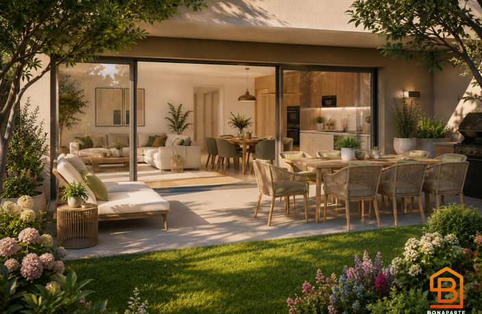 achat appartement neuf 4 chambres en rez de jardin centre ville de Beauchamp — photo 3