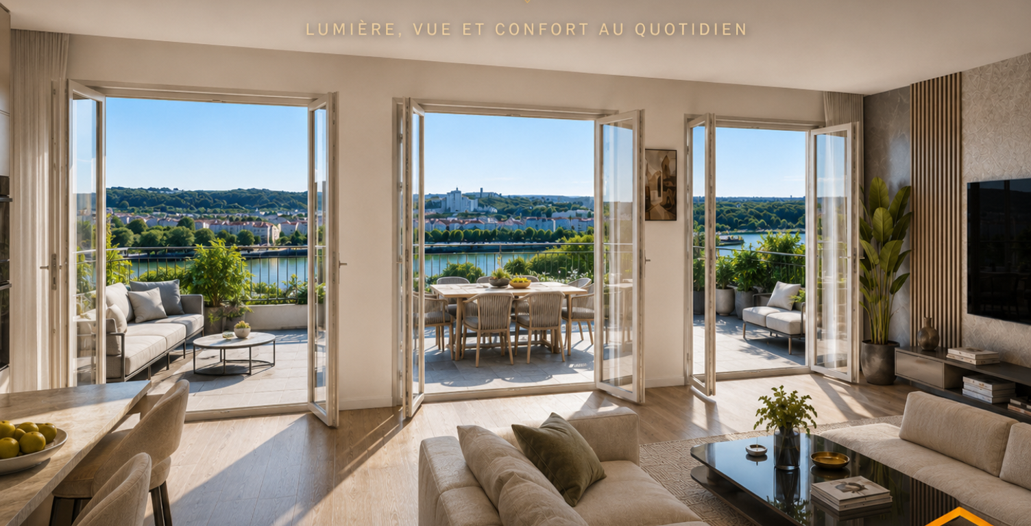 STUDIO EVOLUTIF EN 2 PIECES VUE SEINE TERRASSE SUD EST SANS VIS A VIS — photo 1