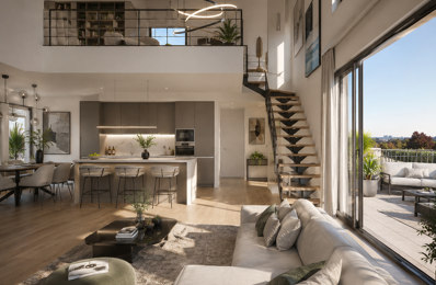 rare et exceptionnel 3 Pièces DUPLEX neuf livré de 91m² avec balcon vue parc/foret. — photo du bien