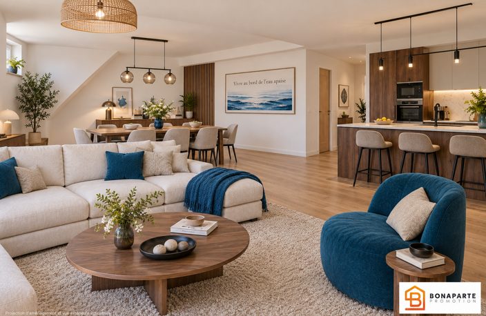 APPARTEMENT LIVRÉ ET VISITABLE — 136 M² — 4 CHAMBRES — TERRASSE DE 22 M² VUE MARINA — photo 2