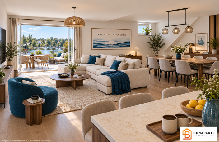 APPARTEMENT LIVRÉ ET VISITABLE — 136 M² — 4 CHAMBRES — TERRASSE DE 22 M² VUE MARINA — photo 4
