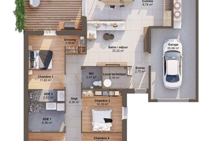 Maison 6 pièces 113 m2 — photo 3