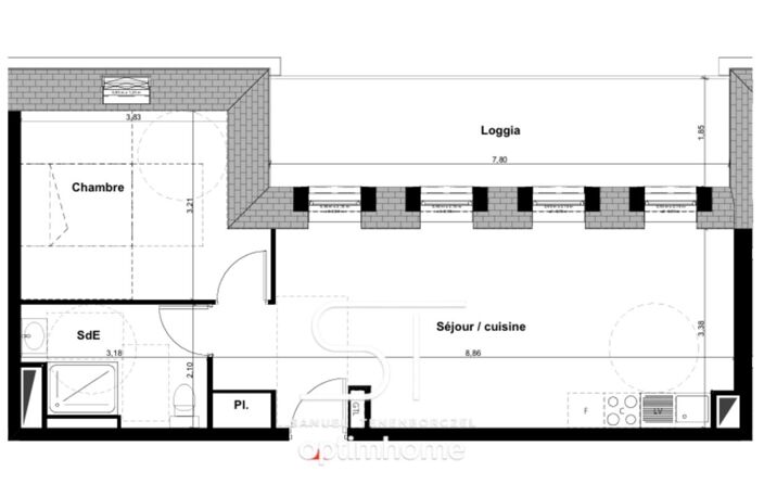 Appartement neuf T2 de 47 m² avec loggia de 14 m² – Pont-l’Évêque (14130) — photo 2