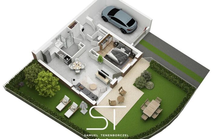 Appartement neuf T2 de 52,65 m² avec 94 m² d’extérieur – Beaumont-en-Auge (14950) — photo 2