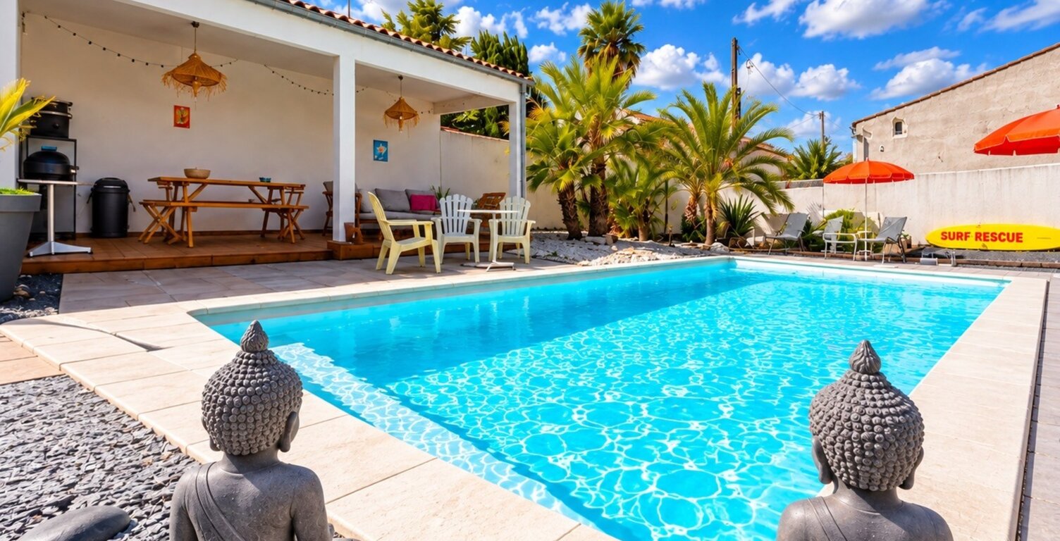 BREUILLET - VILLA D'ARCHITECTE AVEC PISCINE  À DEUX PAS DU CENTRE — photo 1