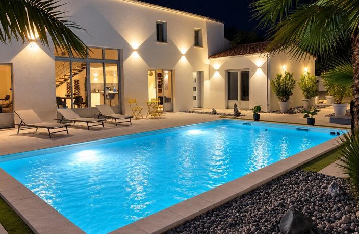 BREUILLET - VILLA D'ARCHITECTE AVEC PISCINE  À DEUX PAS DU CENTRE — photo 2