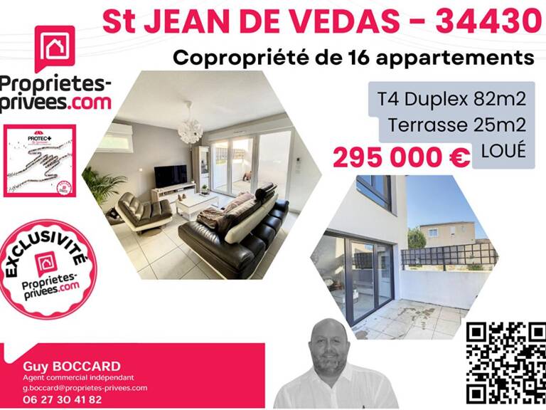 Appartement Saint Jean De Vedas 4 pièce(s) 82.75 m2 loué — photo 1
