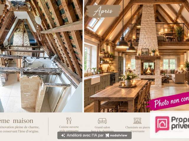 Longère Normande à rénover sur un terrain de 5154 m² ENTRE PONT-L'ÉVÊQUE ET BEUZEVILLE — photo du bien