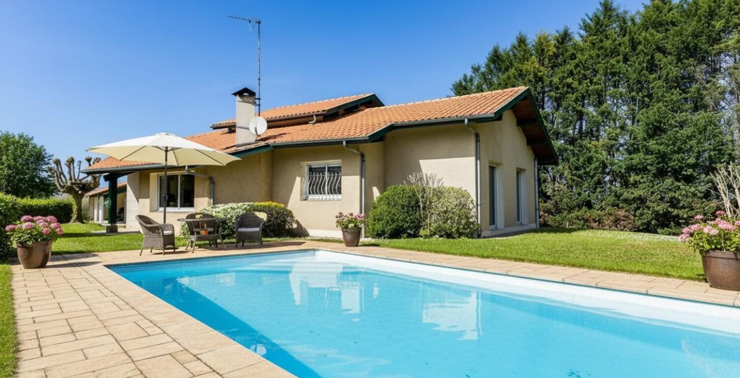 Maison Contemporaine, belle piscine, grande terrasse et double garage — photo 1