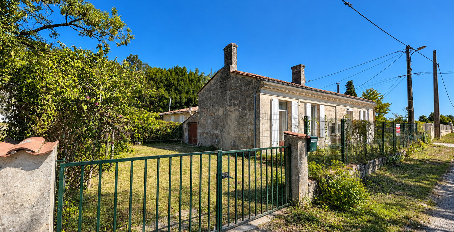 A LOUER MAISON DE TYPE 3 AVEC JARDIN ET GARAGE - SECTEUR BOURG SUR GIRONDE — photo 1
