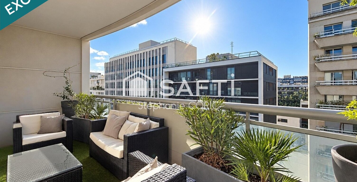 BOULOGNE PROCHE CENTRE  ÉTAGE ÉLEVÉ  GRANDE TERRASSE  TRÈS LUMINEUX — photo 1