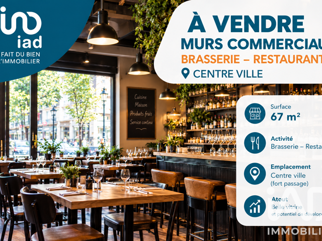 Vente Boutique/Local commercial 67 m&sup2; — photo du bien