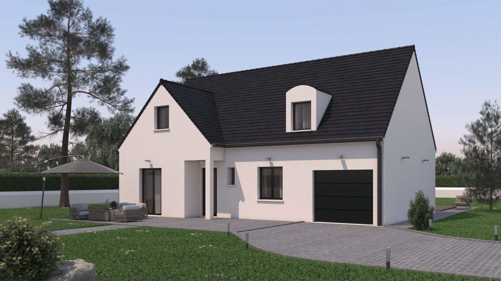 Projet de construction d'une maison 105.34 m² avec terrain à LES BREVIAIRES (78)