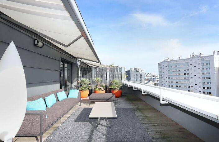 RENNES 35 – QUAIS DE LA VILAINE / MAIL FRANÇOIS-MITTERRAND   T6 DUPLEX 200 M² – DERNIER ÉTAGE – TERRASSE 60 M² – 3 GARAGES — photo 2