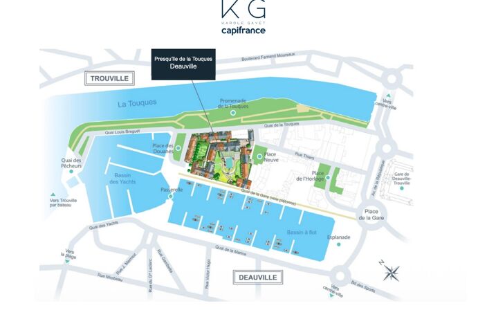 Deauville, appartement T2 meublé à vendre de 42 m², investissement patrimonial avec possibilité d'occupation — photo 3