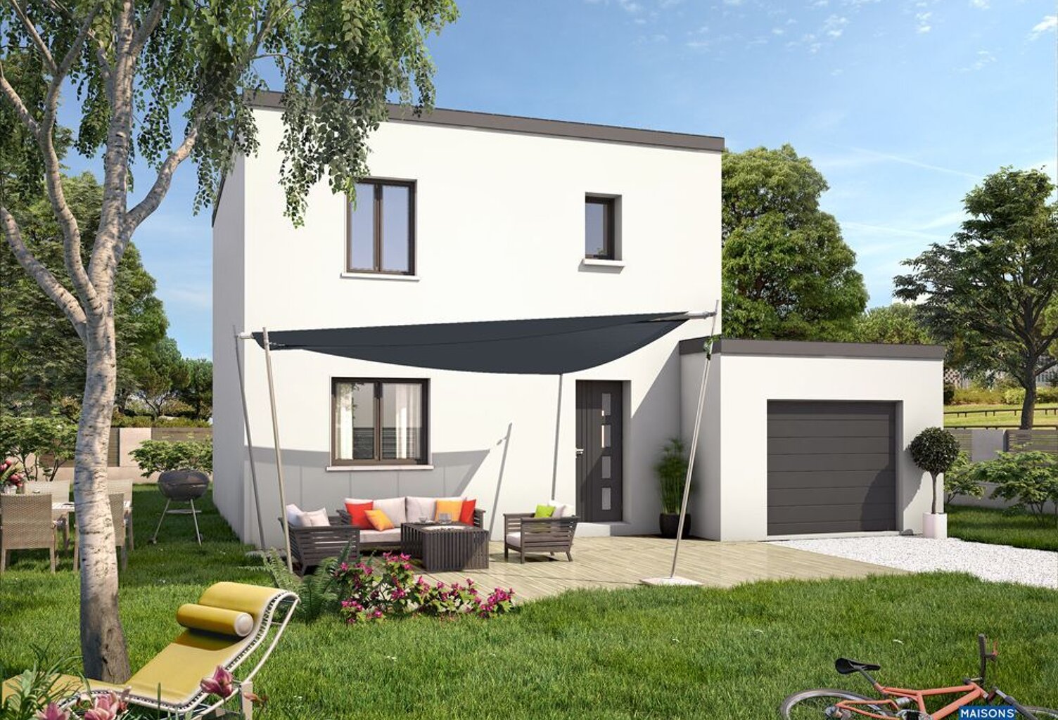 Projet de construction d'une maison 87 m² avec terrain à SALINS (77) — photo 1