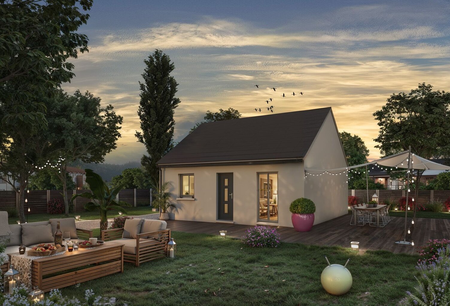 Projet de construction d'une maison évolutive avec terrain à SAINT-PIERRE-DU-PERRAY (91) — photo 1
