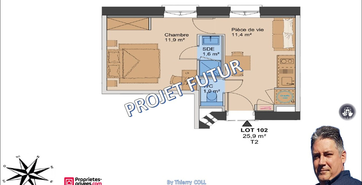 Charmant T2 idéalement situé à Lyon 3? de 25.90 M² — photo 1