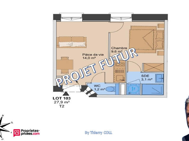 Appartement LYON 3 T2 de 27.90 M² — photo du bien