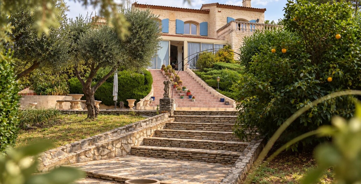 SAINT-GILLES – VILLA DE 181 M² AVEC PISCINE, SOUS-SOL DE 120 M² ET TERRAIN DE 2 700 M² — photo 1