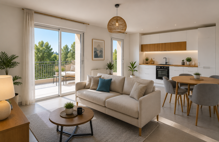 LE MUY- GRAND T3 LUMINEUX, TERRASSE & 2 BELLES CHAMBRES — photo 4