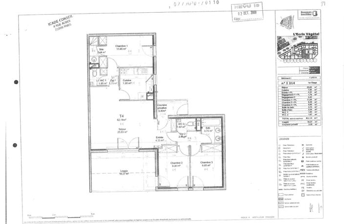 BLAGNAC 31700 PROCHE TRAMWAY Agréable T4 Récent de 82.14m² terrasse de 18.27m², Suite parentale , parking sous sol — photo 4