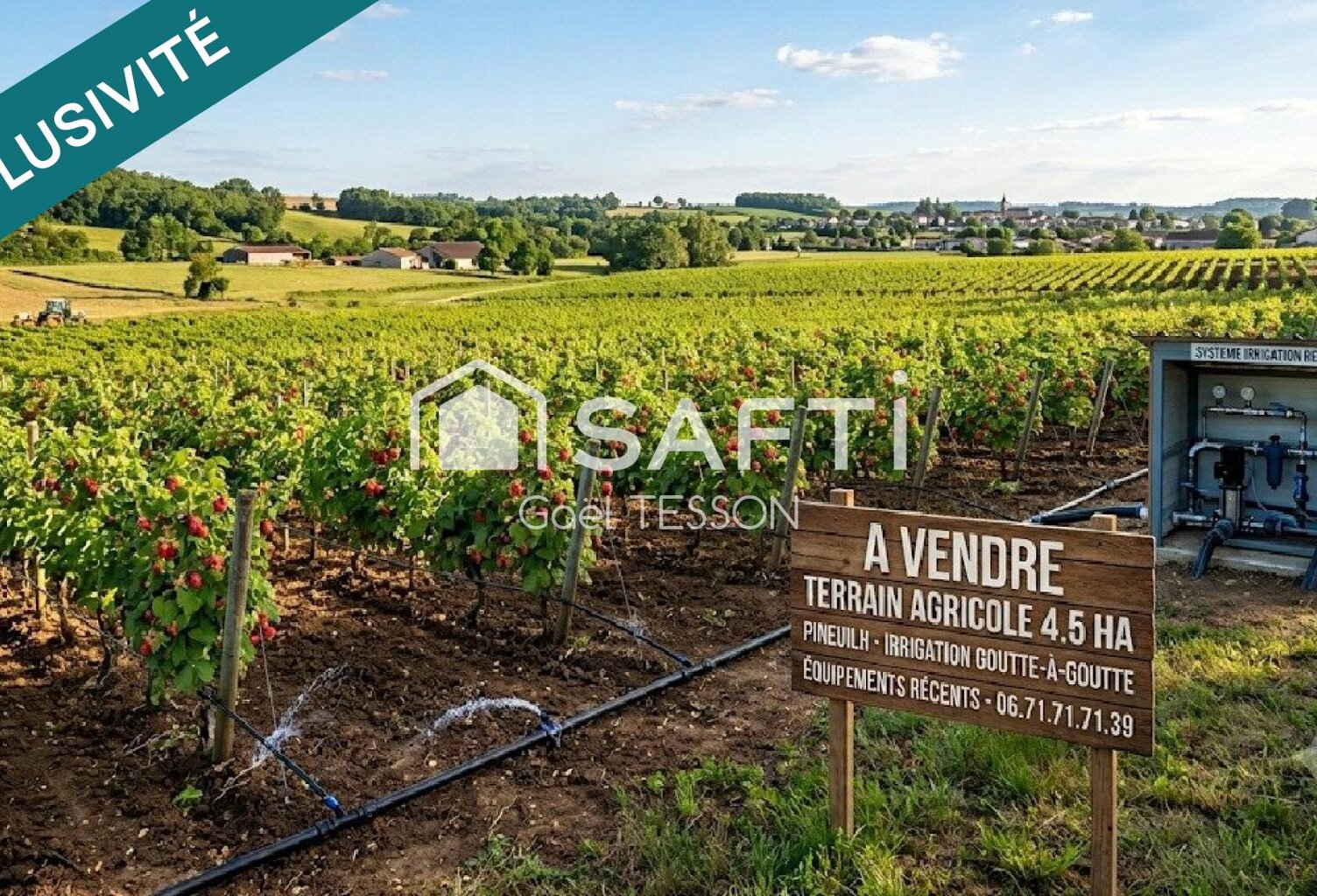 Terrain agricole tout équipé — photo 1