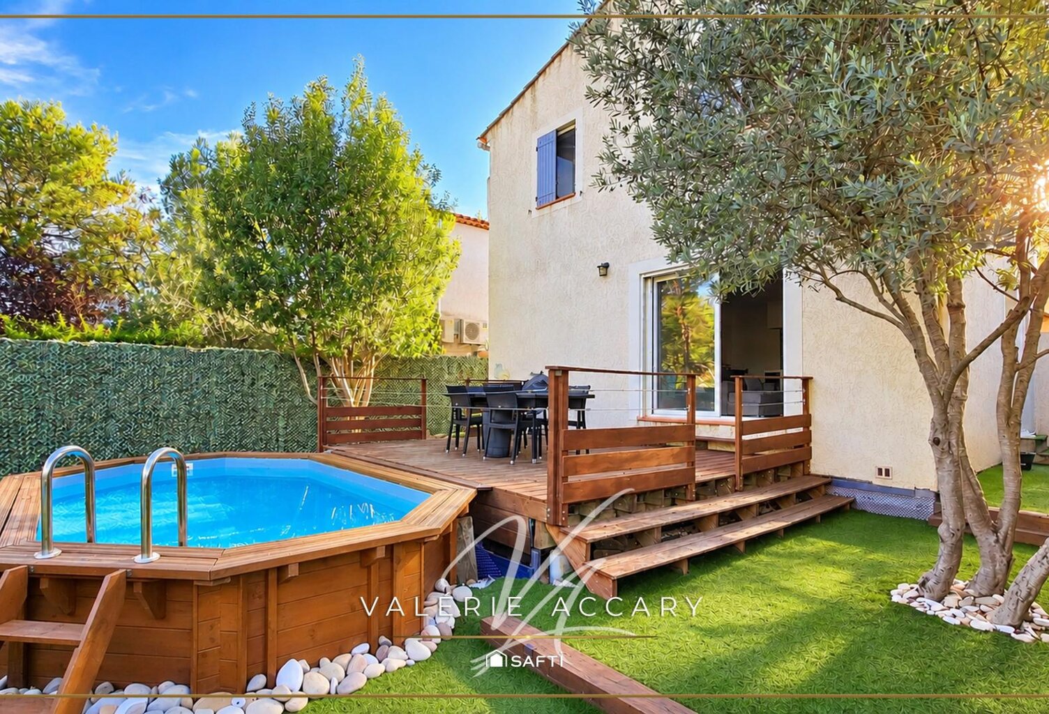 Rocbaron : Villa de 94 m² sur un terrain de 229 m² avec 3 chambres, bureau, piscine — photo 1